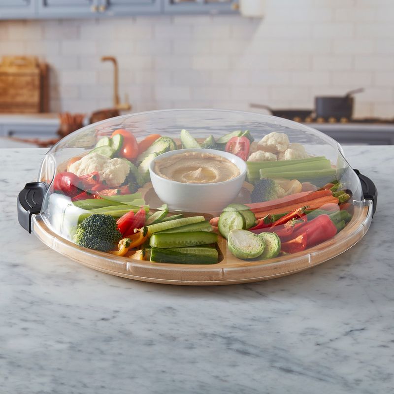 Build-a-Board Round Divided Charcuterie Board - LIFESTYLE - Picnic - Soko and Co