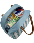 Cali Insulated Lunch Bag Hazy Blue Stripes - LIFESTYLE - Lunch - Soko and Co