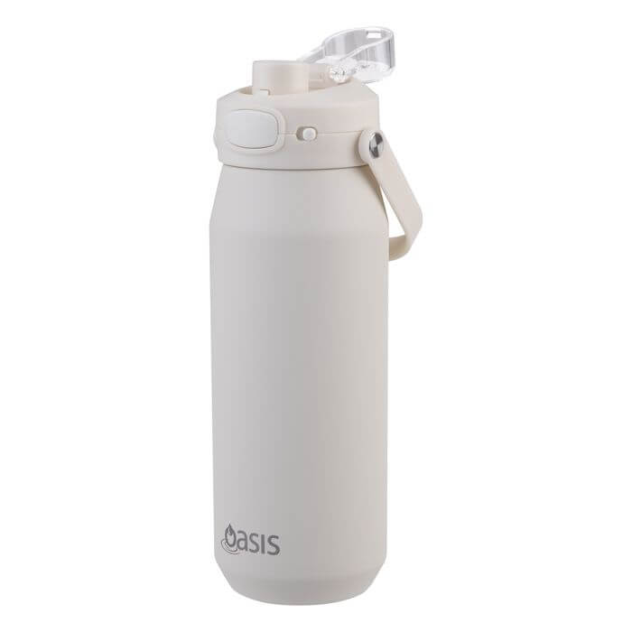 Capri Ceramic Lined Triple Wall Insulated Bottle 750mL Alabaster - LIFESTYLE - Water Bottles - Soko and Co