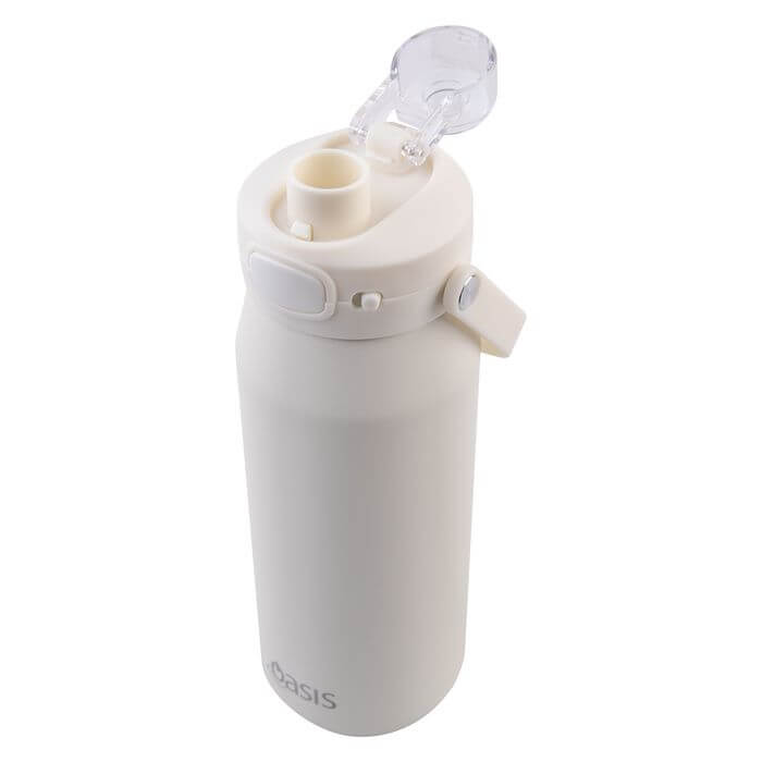 Capri Ceramic Lined Triple Wall Insulated Bottle 750mL Alabaster - LIFESTYLE - Water Bottles - Soko and Co