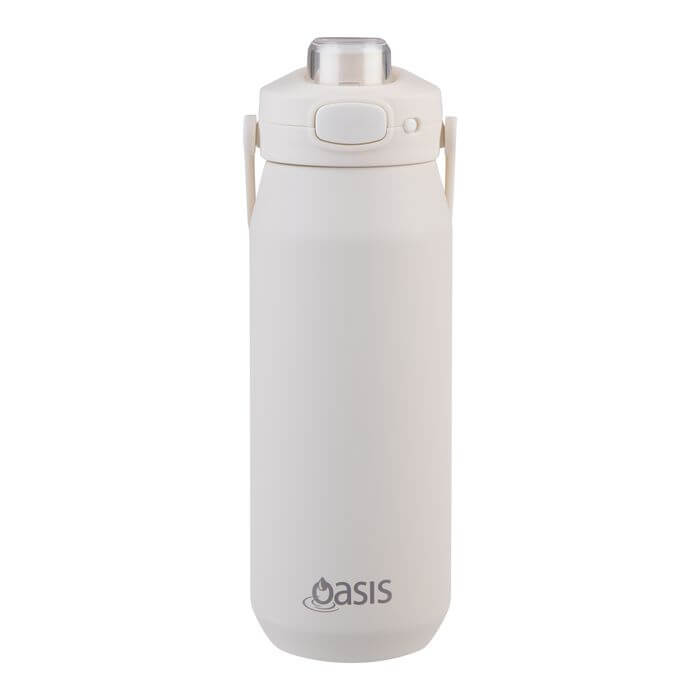 Capri Ceramic Lined Triple Wall Insulated Bottle 750mL Alabaster - LIFESTYLE - Water Bottles - Soko and Co