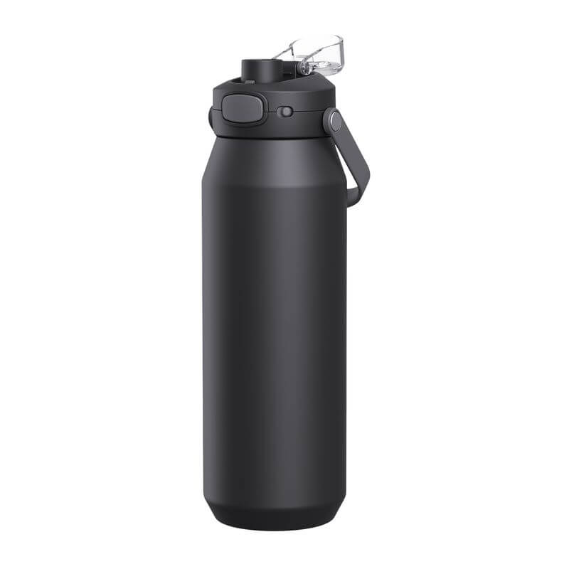 Capri Ceramic Lined Triple Wall Insulated Bottle 750mL Black - LIFESTYLE - Water Bottles - Soko and Co