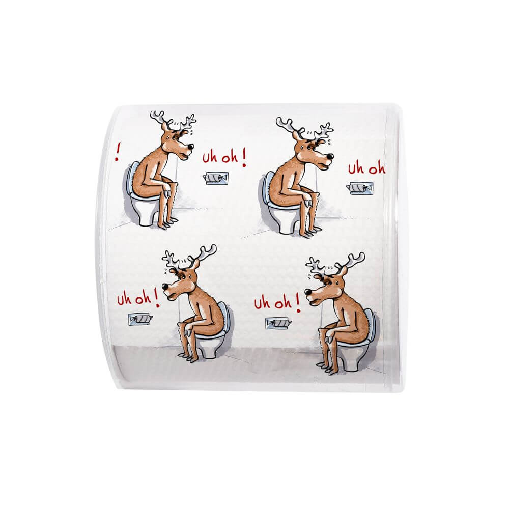 Christmas Toilet Paper Reindeer on Toilet - LIFESTYLE - Gifting and Gadgets - Soko and Co