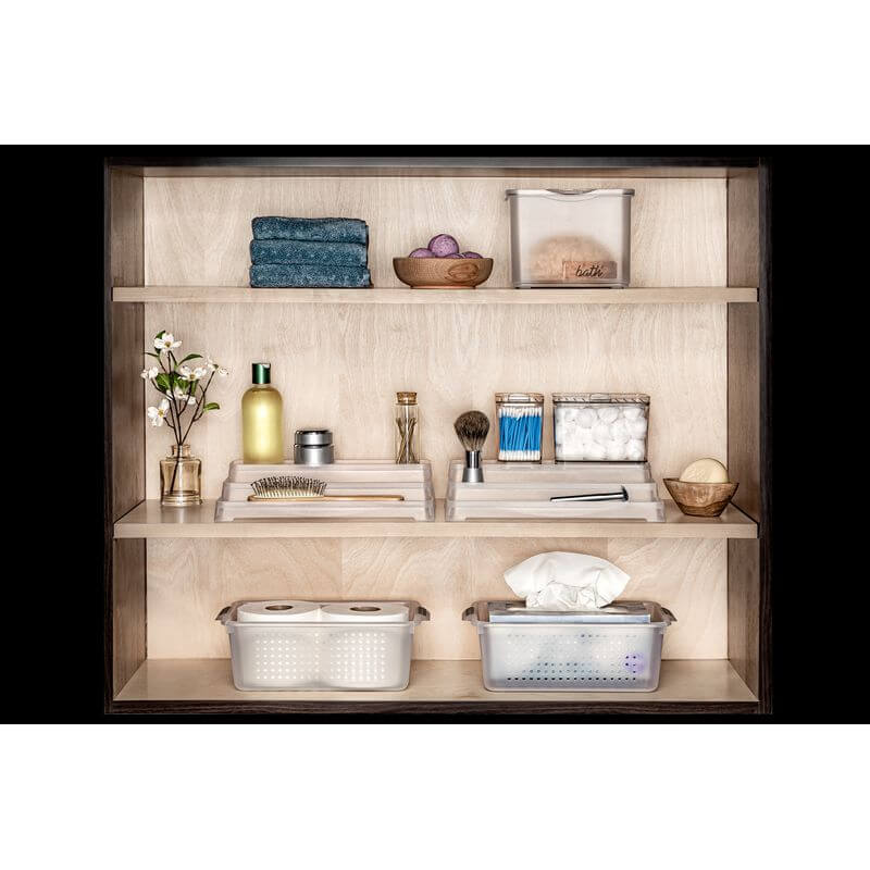 Clear Cotton Ball Container - BATHROOM - Makeup Storage - Soko and Co