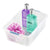 Clear Small Bathroom Basket Frost White - BATHROOM - Makeup Storage - Soko and Co