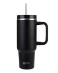 Commuter 1.2L Insulated Tumbler with Straw Black - LIFESTYLE - Water Bottles - Soko and Co