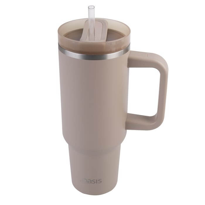 Commuter 1.2L Insulated Tumbler with Straw Latte - LIFESTYLE - Water Bottles - Soko and Co