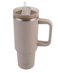 Commuter 1.2L Insulated Tumbler with Straw Latte - LIFESTYLE - Water Bottles - Soko and Co