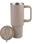 Commuter 1.2L Insulated Tumbler with Straw Latte - LIFESTYLE - Water Bottles - Soko and Co