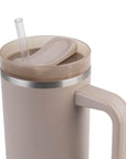 Commuter 1.2L Insulated Tumbler with Straw Latte - LIFESTYLE - Water Bottles - Soko and Co