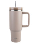 Commuter 1.2L Insulated Tumbler with Straw Latte - LIFESTYLE - Water Bottles - Soko and Co