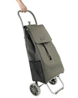 Cosmo Waterproof Shopping Trolley Olive - LIFESTYLE - Shopping Bags and Trolleys - Soko and Co