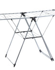 Deluxe A-Frame Clothes Airer with Top Hanging Rail Grey - LAUNDRY - Airers - Soko and Co