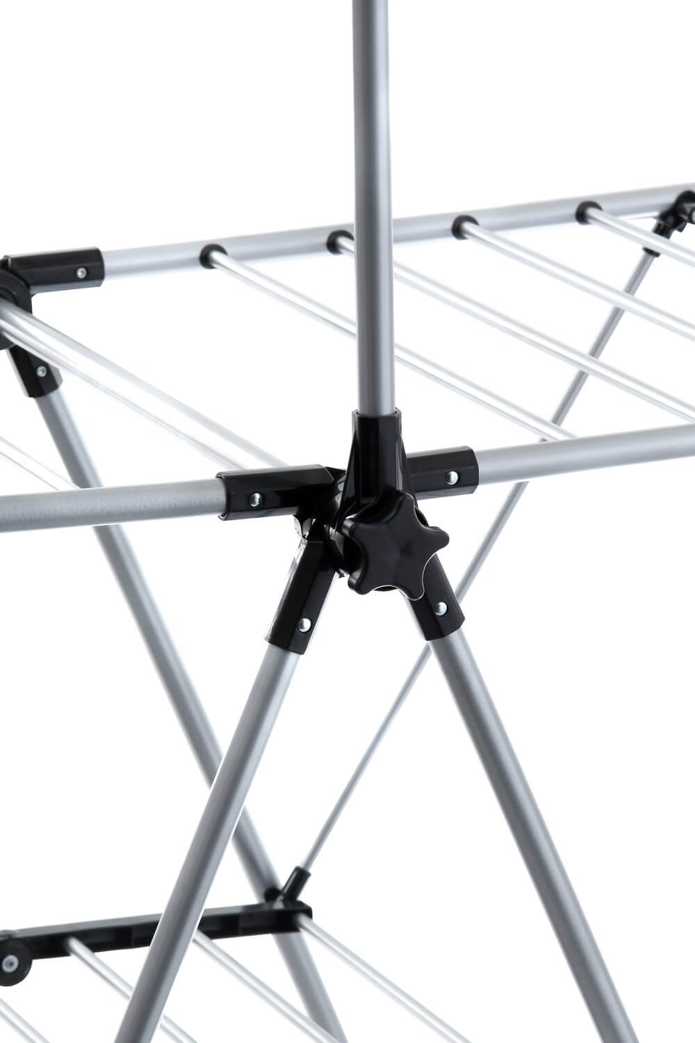 Deluxe A-Frame Clothes Airer with Top Hanging Rail Grey - LAUNDRY - Airers - Soko and Co