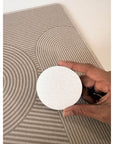 Dia Stone Dish Drying Mat Beige - KITCHEN - Dish Racks and Mats - Soko and Co