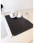 Dia Stone Dish Drying Mat Grey - KITCHEN - Dish Racks and Mats - Soko and Co