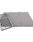 Drying Mat With Removable Rack Grey