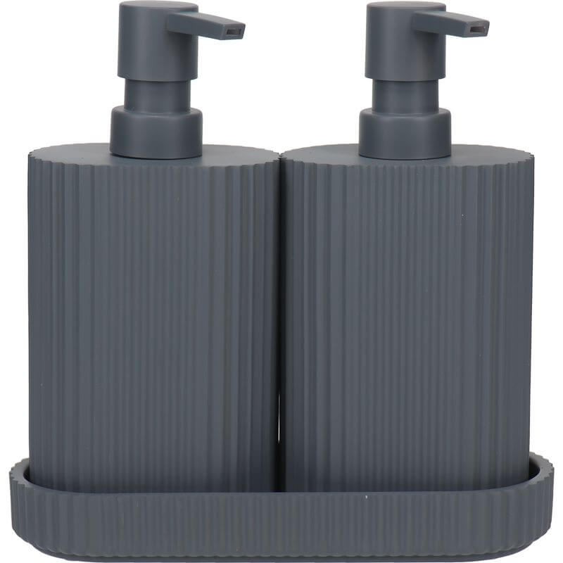 Eco Basics Wash Station Duo Graphite - BATHROOM - Soap Dispensers and Trays - Soko and Co