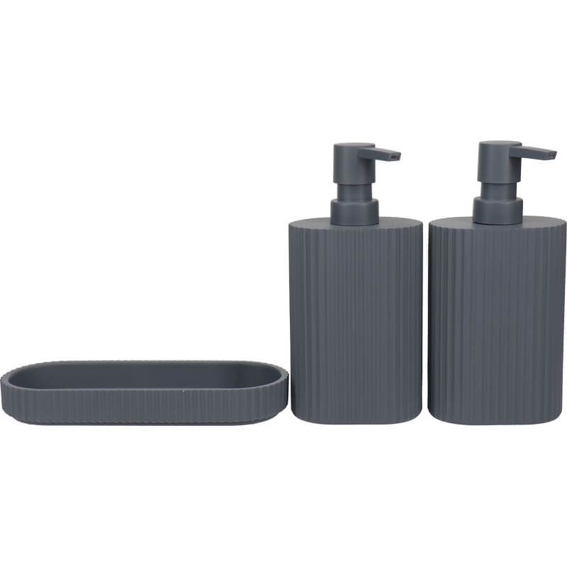 Eco Basics Wash Station Duo Graphite - BATHROOM - Soap Dispensers and Trays - Soko and Co