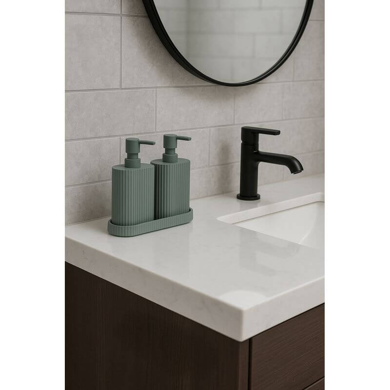 Eco Basics Wash Station Duo Green - BATHROOM - Soap Dispensers and Trays - Soko and Co