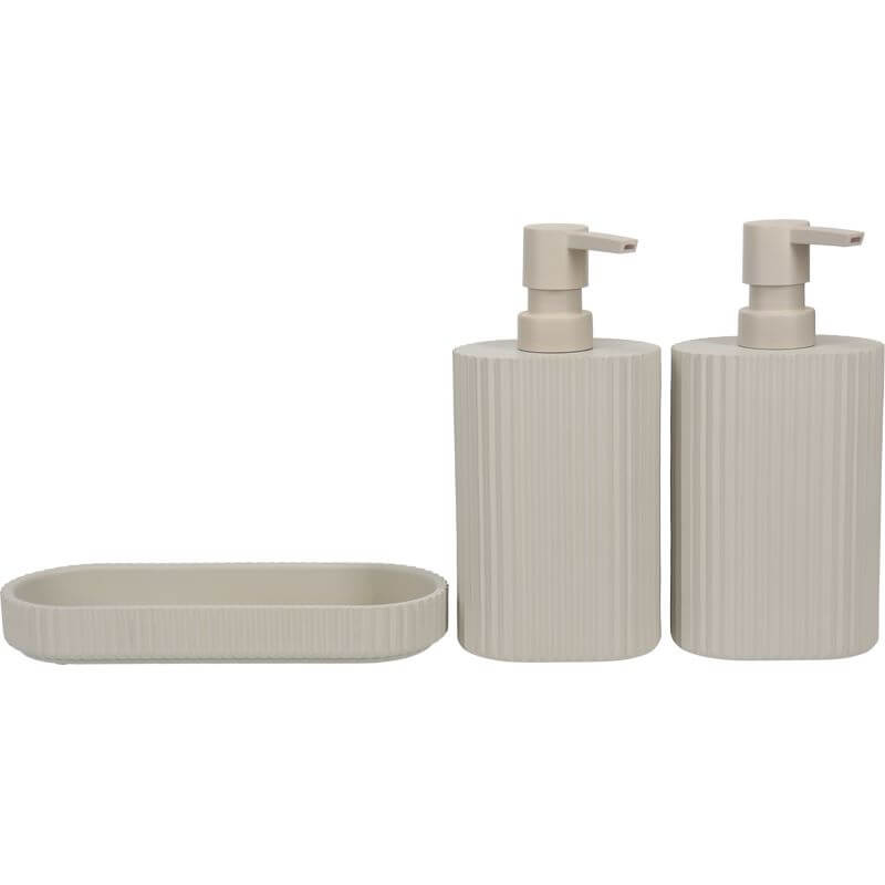 Eco Basics Wash Station Duo Taupe - BATHROOM - Soap Dispensers and Trays - Soko and Co