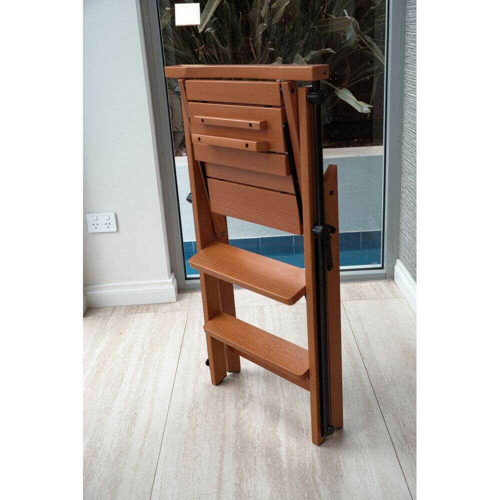 Eletta Ladder Chair Cherry Wood - LAUNDRY - Ladders - Soko and Co