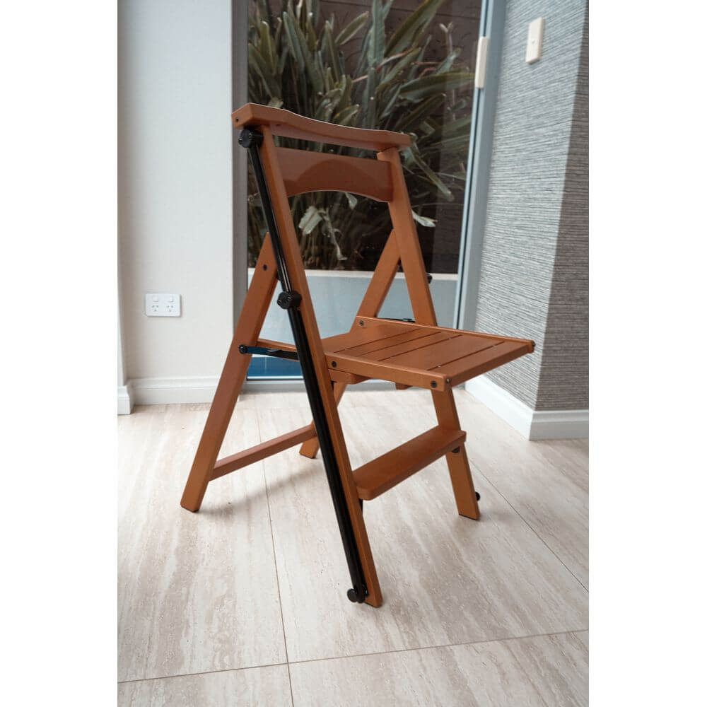 Eletta Ladder Chair Cherry Wood - LAUNDRY - Ladders - Soko and Co