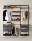 Elfa Deluxe Wardrobe Storage Solution W:180 Graphite - ELFA - Ready Made Solutions - Soko and Co