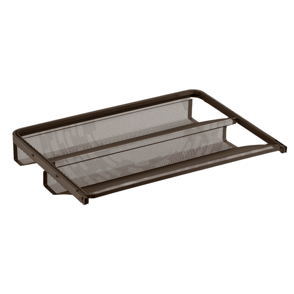 Elfa Gliding Mesh Shoe Shelf W: 60 D: 40 Graphite - ELFA - Gliding Drawers and Racks - Soko and Co