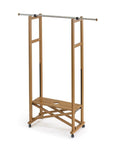 Elios Expandable Garment Rack Cherry Wood - WARDROBE - Garment Racks - Soko and Co