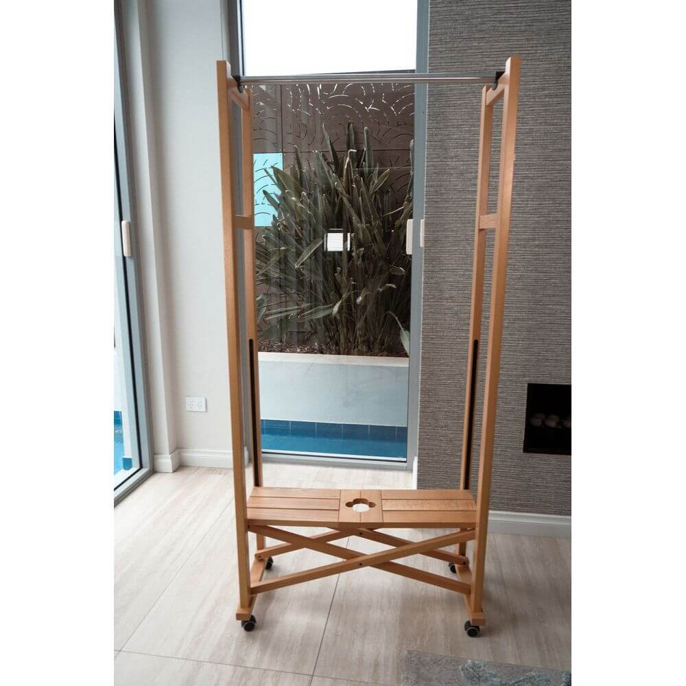 Elios Expandable Garment Rack Natural - WARDROBE - Garment Racks - Soko and Co