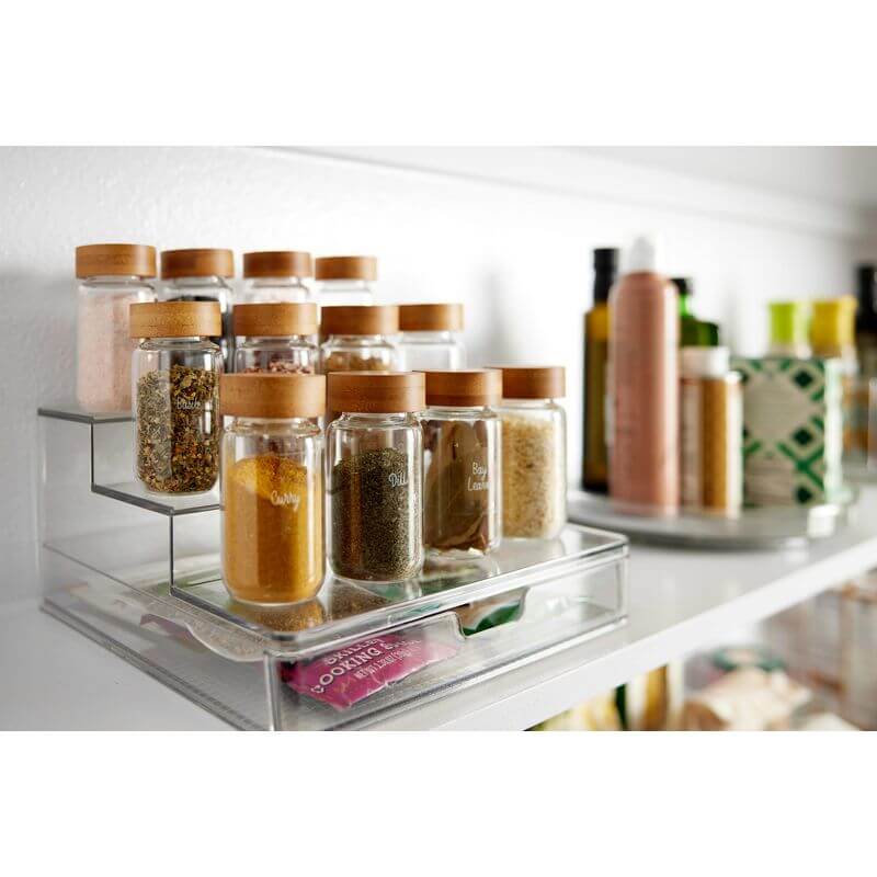 Everything Organiser 3 Tier Pantry Shelf With Drawer Large - KITCHEN - Shelves and Racks - Soko and Co