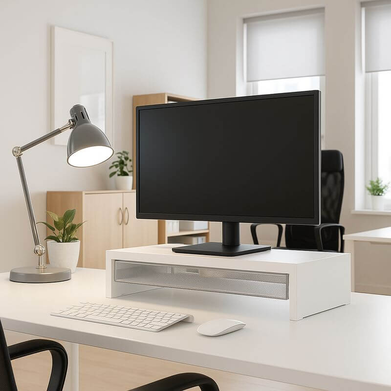 Everything Organiser Monitor Riser With Drawer - HOME STORAGE - Office Storage - Soko and Co