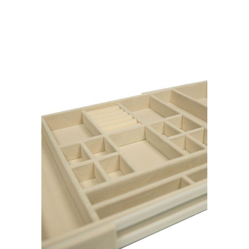 Expandable In-Drawer Velvet Jewellery Tray White - WARDROBE - Jewellery Storage - Soko and Co