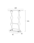 Felix Expandable Garment Rack White - WARDROBE - Garment Racks - Soko and Co