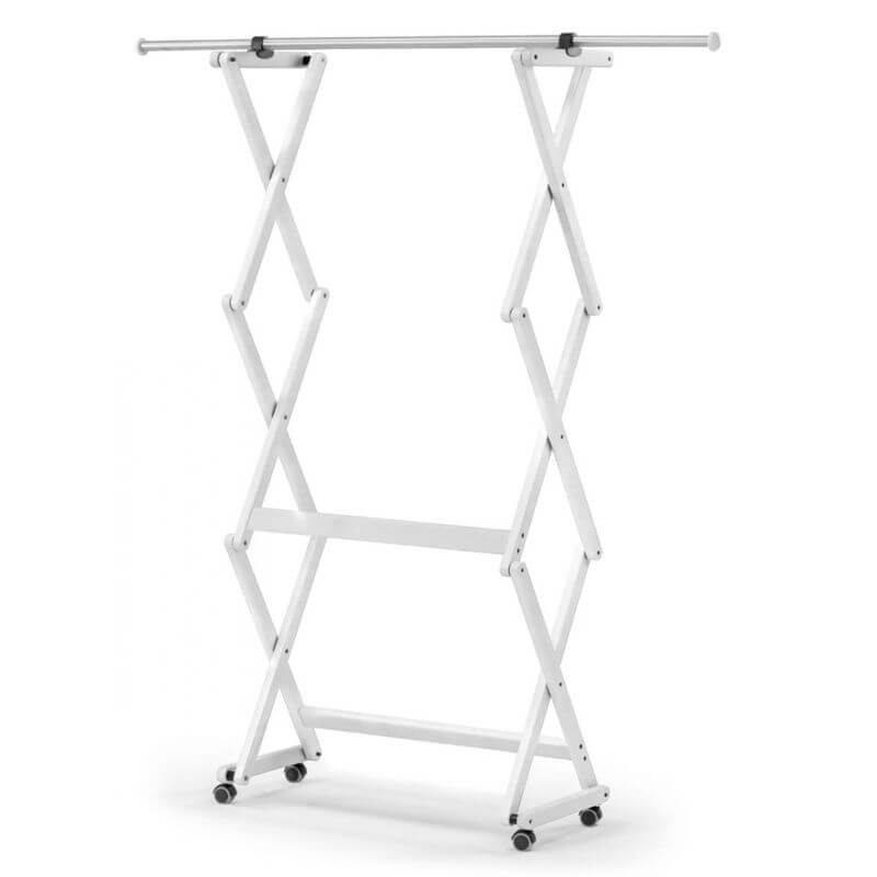 Felix Expandable Garment Rack White - WARDROBE - Garment Racks - Soko and Co