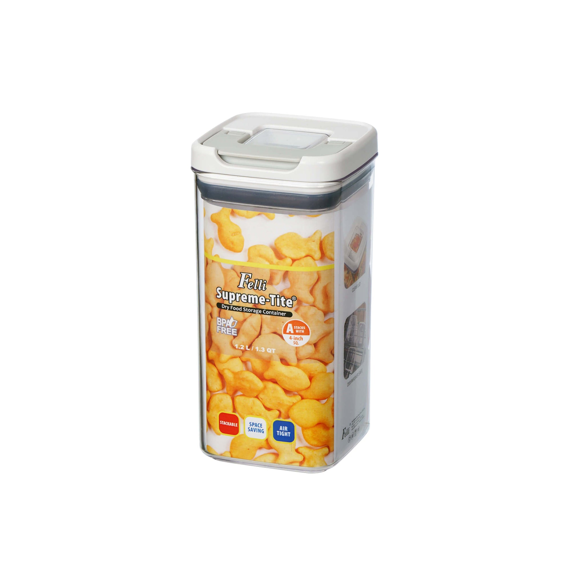 Felli Supreme Tite Square 1.2L Pantry Container - KITCHEN - Food Containers - Soko and Co