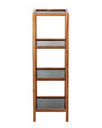 Fern Wood & Glass 4 Tier Shelving Unit