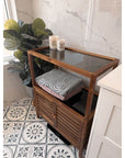 Fern Wood & Glass Shelf and 2 Door Cabinet - HOME STORAGE - Shelves and Cabinets - Soko and Co