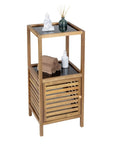 Fern Wood & Glass Shelf and Cabinet - HOME STORAGE - Shelves and Cabinets - Soko and Co