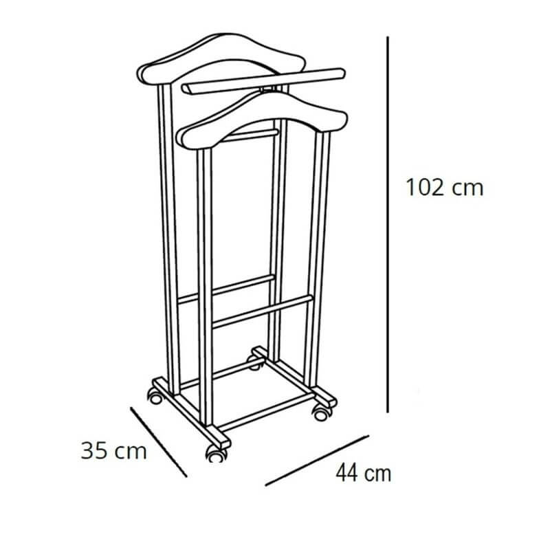 Fiore Clothes Valet Stand White - WARDROBE - Garment Racks - Soko and Co