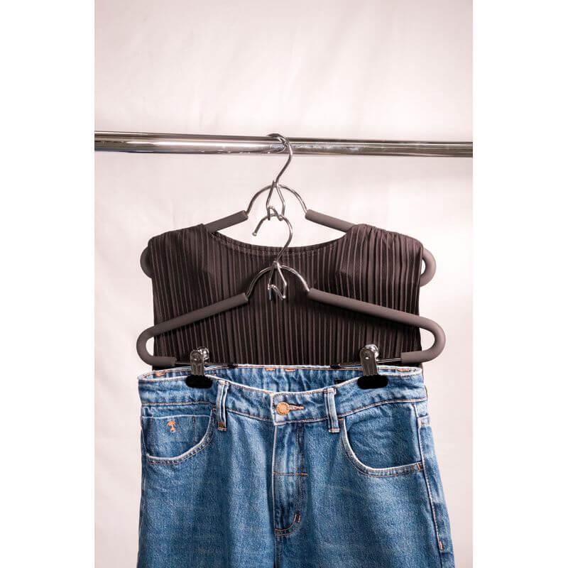 Foam Shirt Hanger with Clips 3 Pack - WARDROBE - Clothes Hangers - Soko and Co