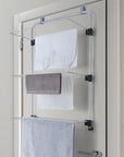 Gale 3 Tier Over Door Clothes Airer Silver - LAUNDRY - Airers - Soko and Co