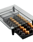 Glass Coffee Pod Drawer Black - KITCHEN - Bench - Soko and Co