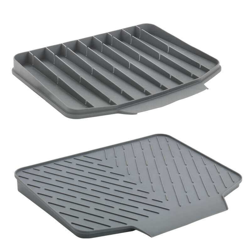 Gravity 2-in-1 Rubber Dish Draining Board - KITCHEN - Dish Racks and Mats - Soko and Co