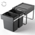 Heavy Duty 50L Pull Out Kitchen Bin with Soft Close Glider - KITCHEN - Bins - Soko and Co