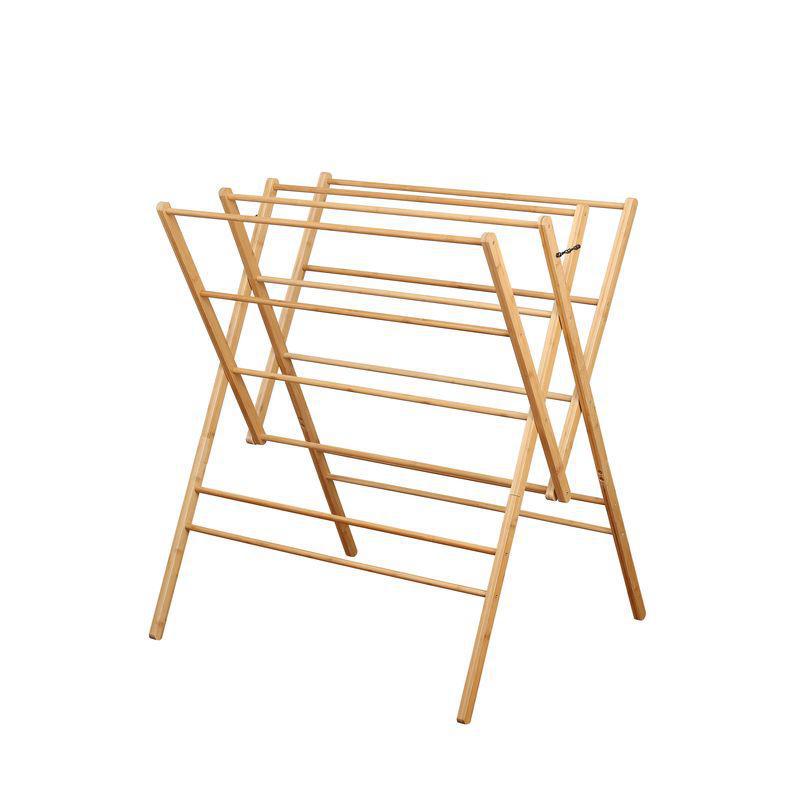 Heavy Duty W-Frame Bamboo Clothes Airer - LAUNDRY - Airers - Soko and Co