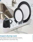 iDesign Compact Dish Rack White - KITCHEN - Sink - Soko and Co