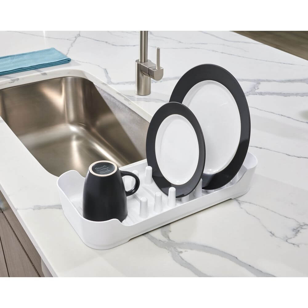 iDesign Compact Dish Rack White - KITCHEN - Sink - Soko and Co