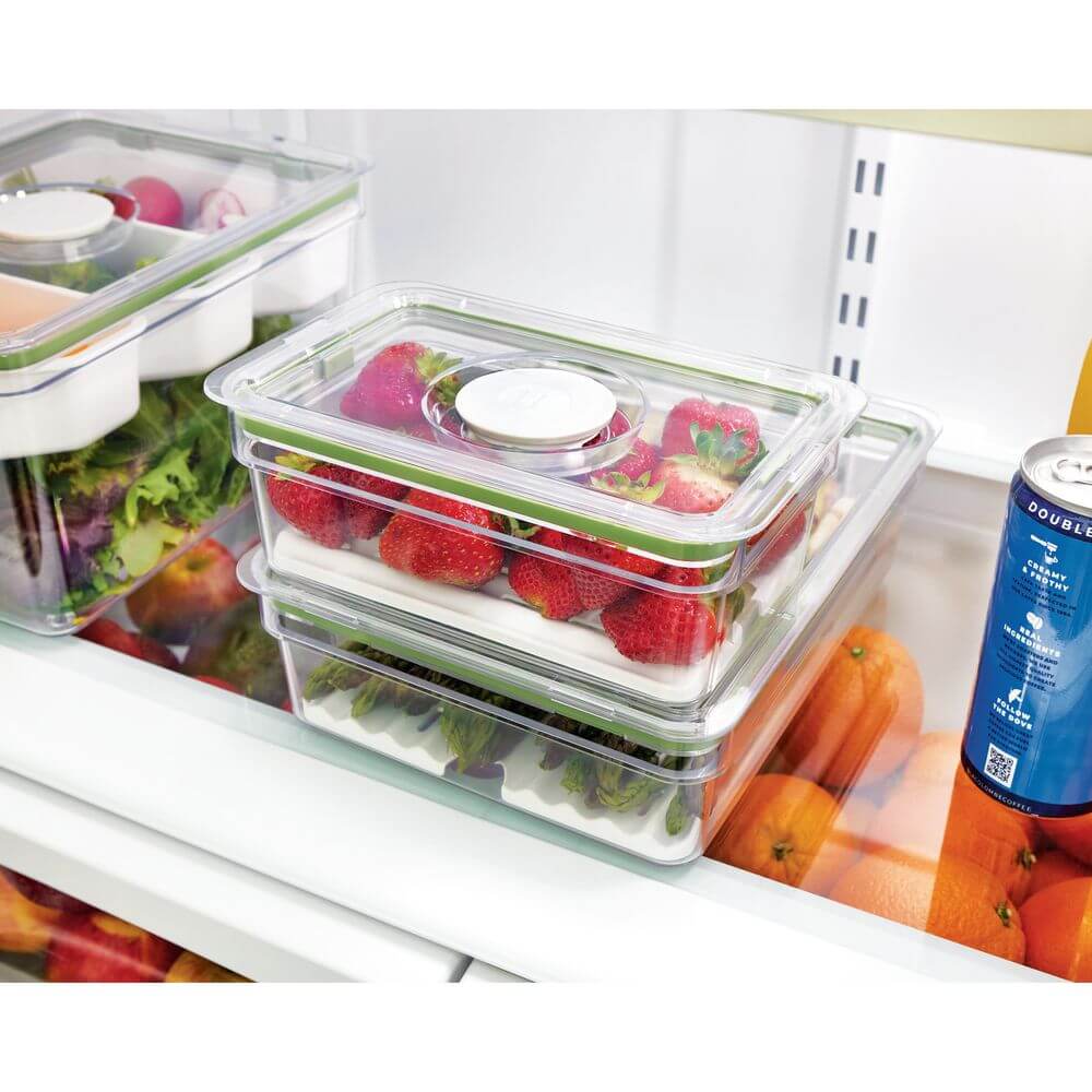 iDesign Fridge Container with Insert Tray Large Short | Soko – Soko & Co